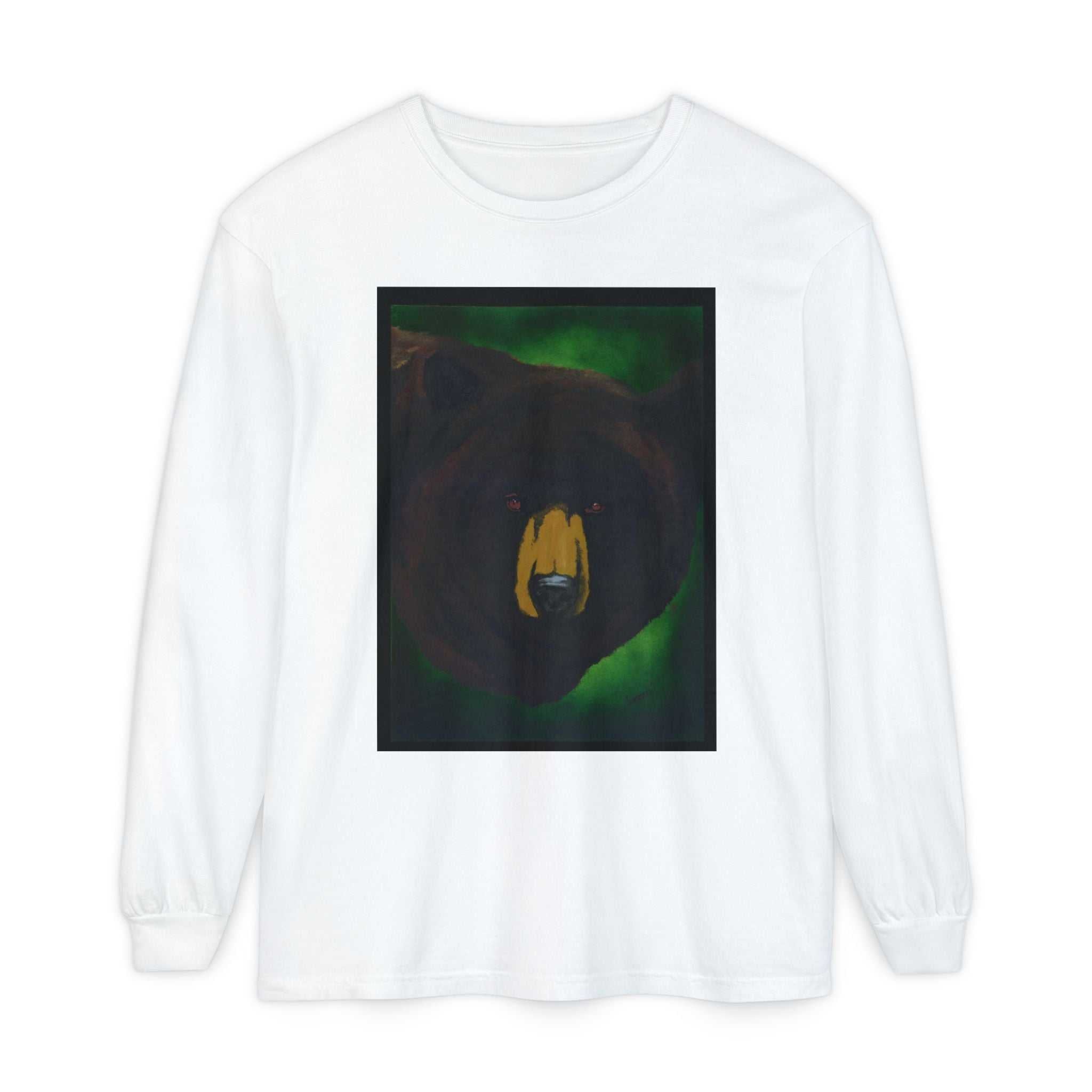 Brown Bear Portrait Long Sleeve Unisex T Shirt
