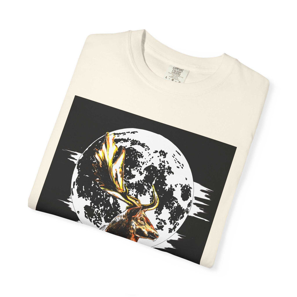 Moonlit Stag Unisex T-Shirt - Nature-Inspired Graphic Tee