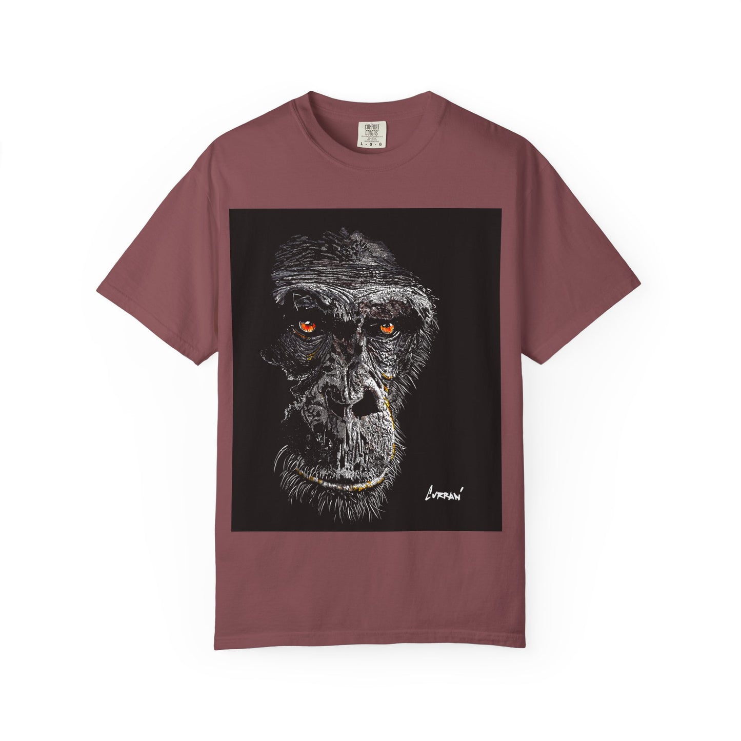 Gorilla Garment-Dyed Art T-Shirt | Unique Unisex Graphic Tee