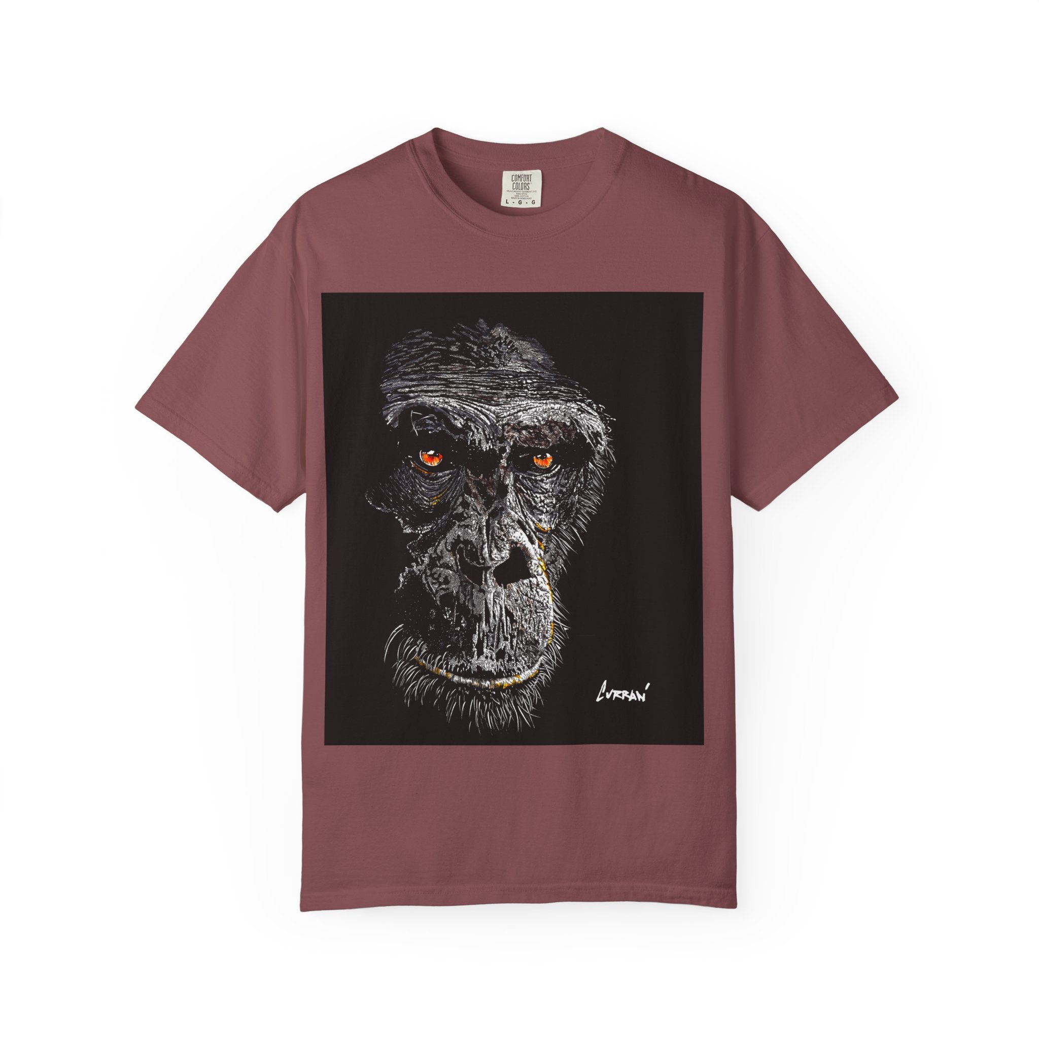 Gorilla Garment-Dyed Art T-Shirt | Unique Unisex Graphic Tee