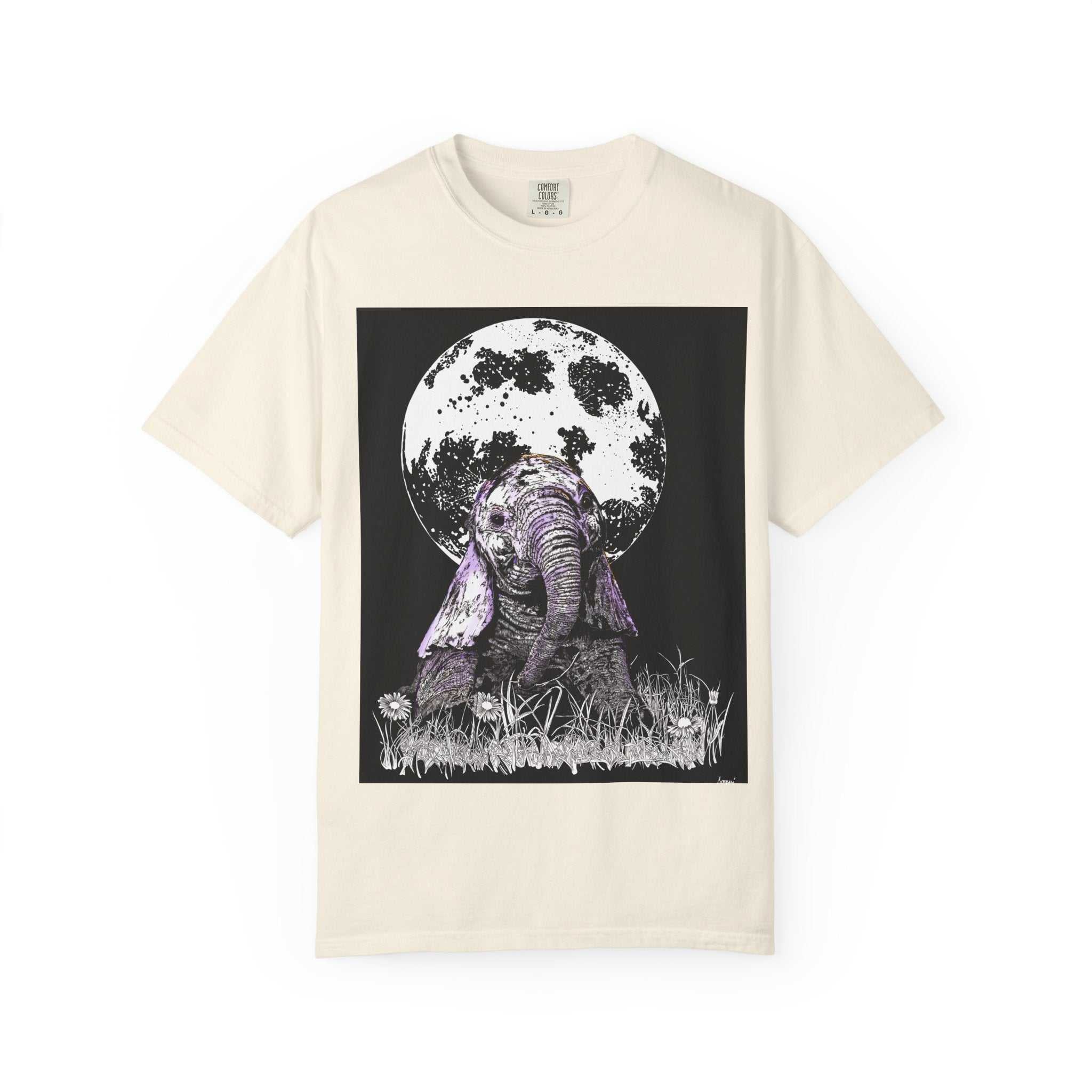 Baby Elephant Unisex T-shirt | Eco-Friendly Garment-Dyed Tee