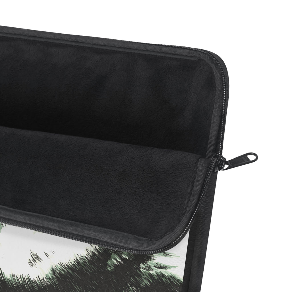 Siberian Husky Dog Laptop Sleeve - Moonlit Design
