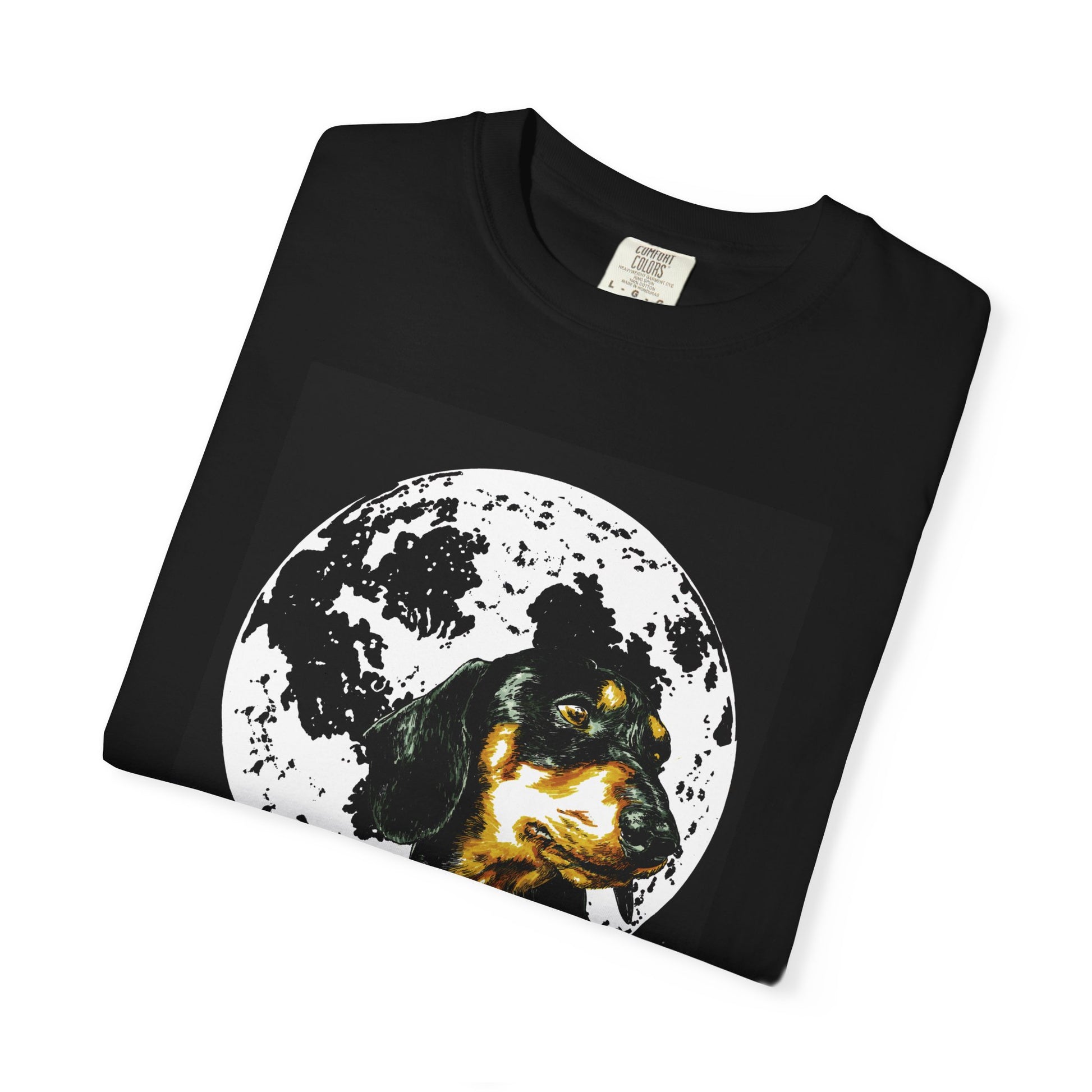 Dachshund Puppies Full Moon Dog Lovers T-Shirt