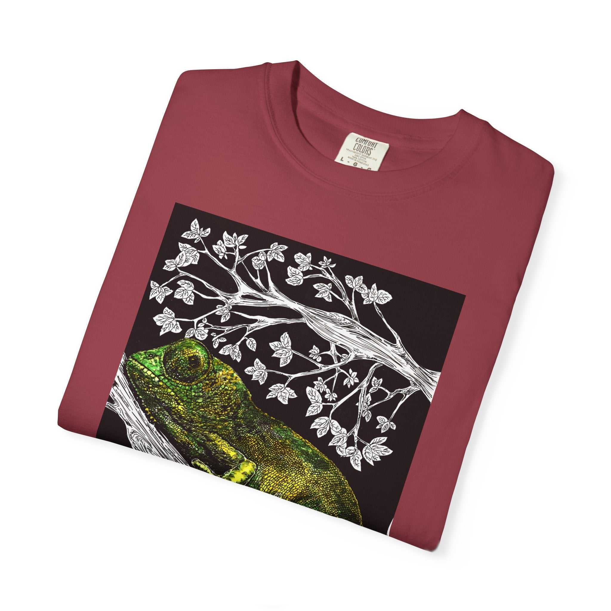 Chameleon Art Unisex Garment-Dyed T-Shirt - Nature Lover's
