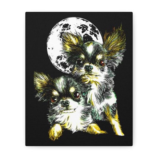 Chihuahuas Wall Art Print of the Original, hand drawn art
