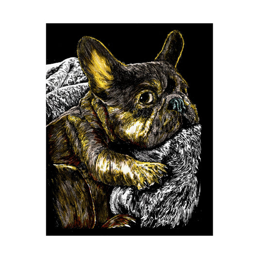 French Bulldog Satin Poster | Art Print for Dog Lovers