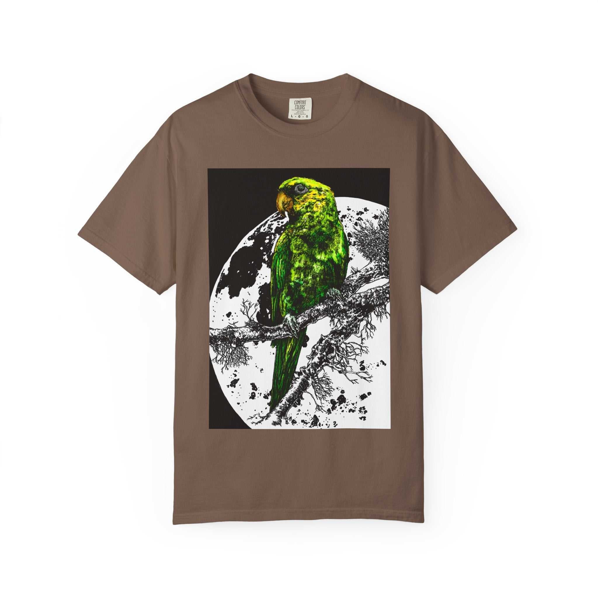 Cool Parrot in the Moonlight Unisex T-shirt