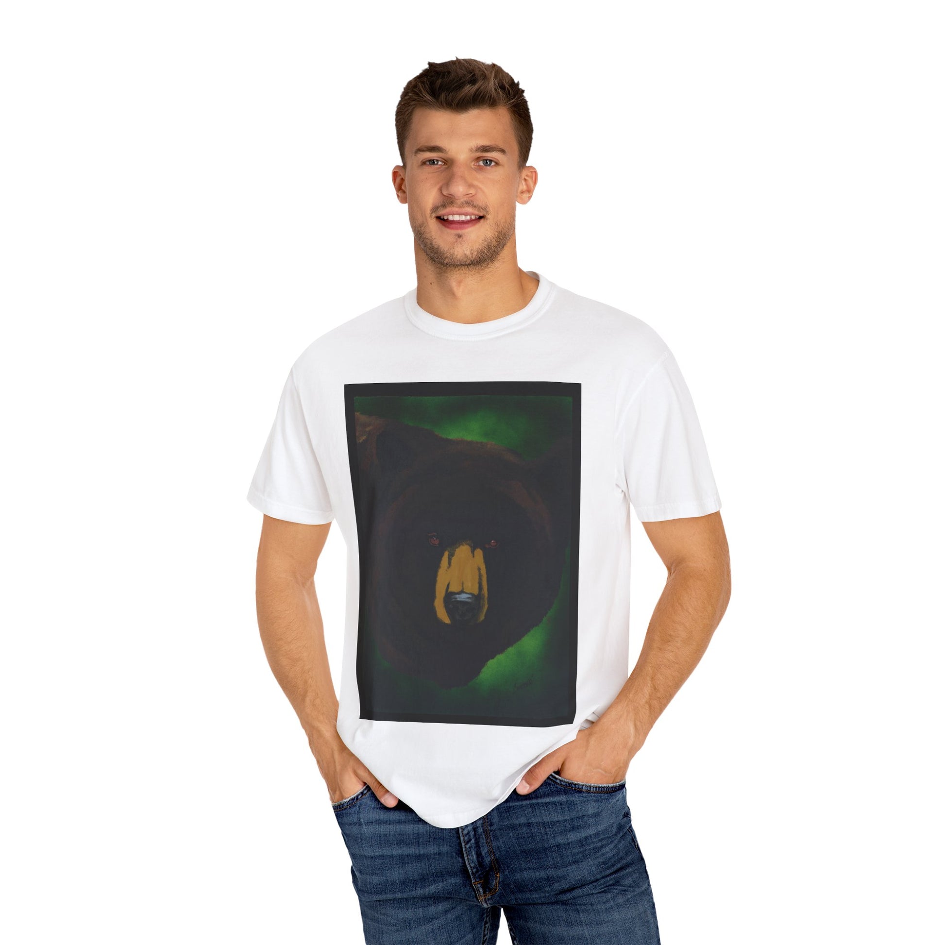 Brown Bear Unisex Garment-Dyed T-Shirt - Nature Apparel