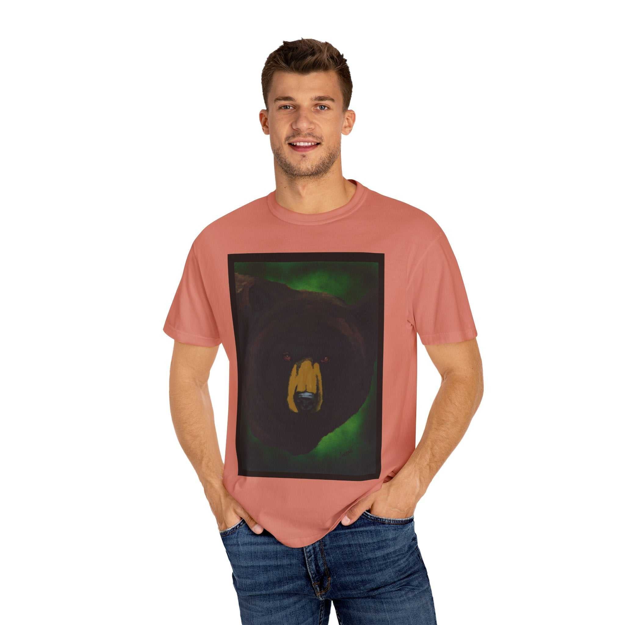 Brown Bear Unisex Garment-Dyed T-Shirt - Nature Apparel