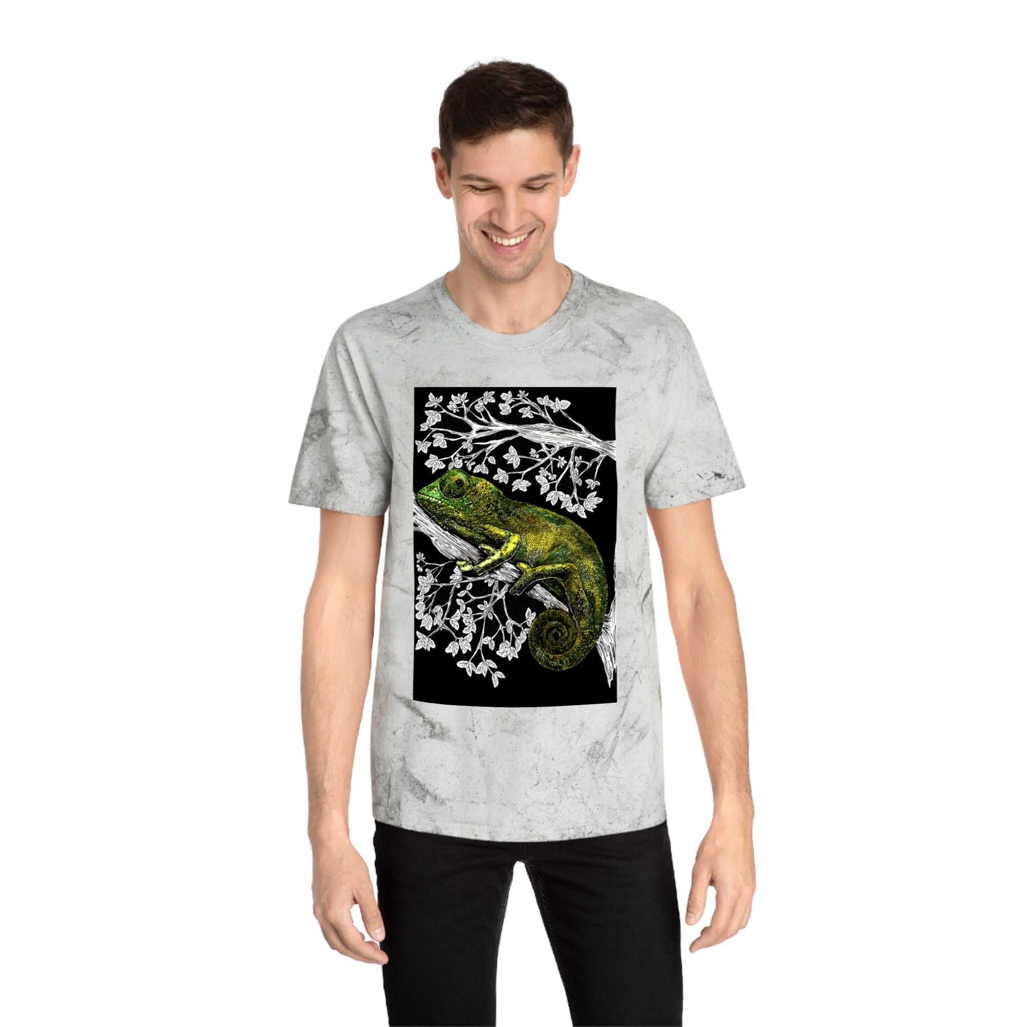 Chameleon Color Blast T-Shirt - Vibrant Nature-Inspired Tee