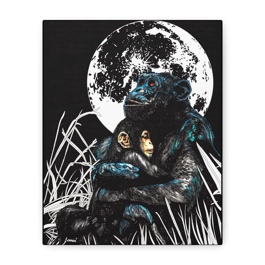 Gorilla Wall Art, Gorilla Print, Hand-Drawn Gorilla, Wildlife Art,