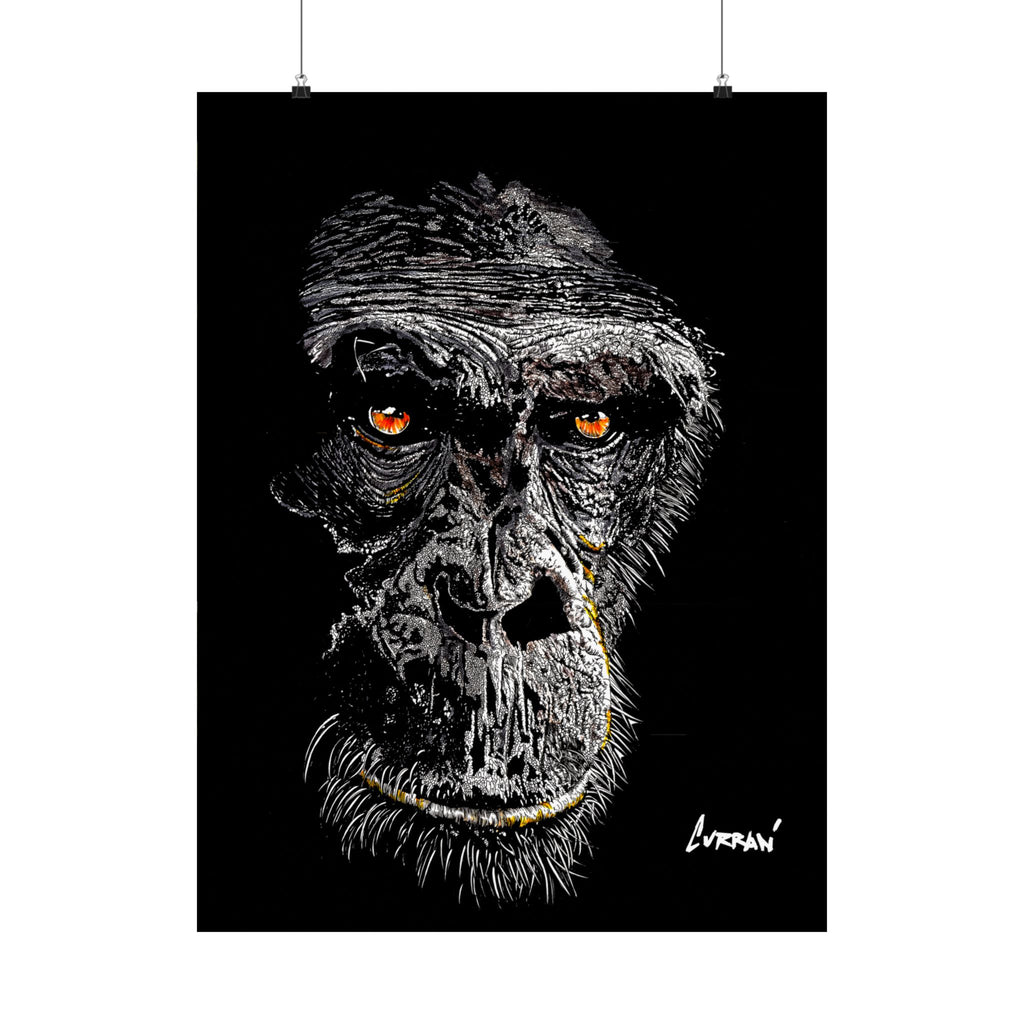 Gorilla Art Satin Poster - 300gsm | Bold Animal Wall Décor