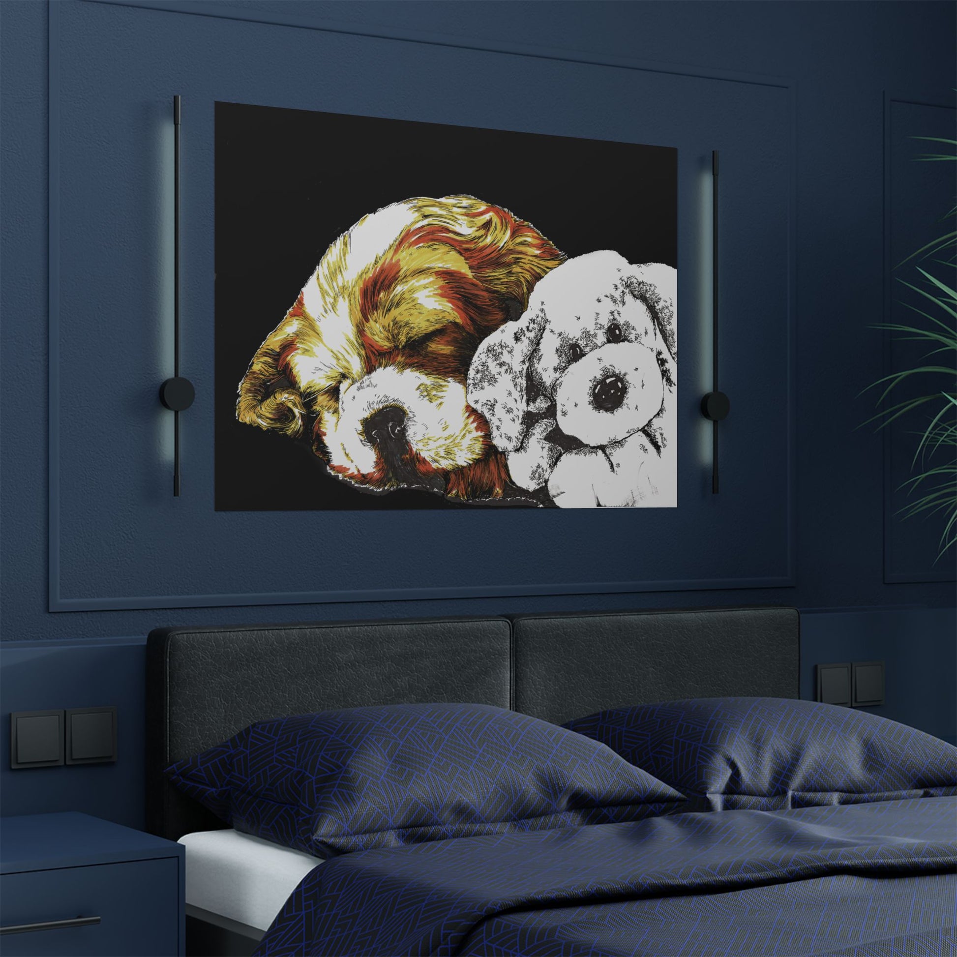 Cocker Spaniel Satin Poster - Heartwarming Dog Design