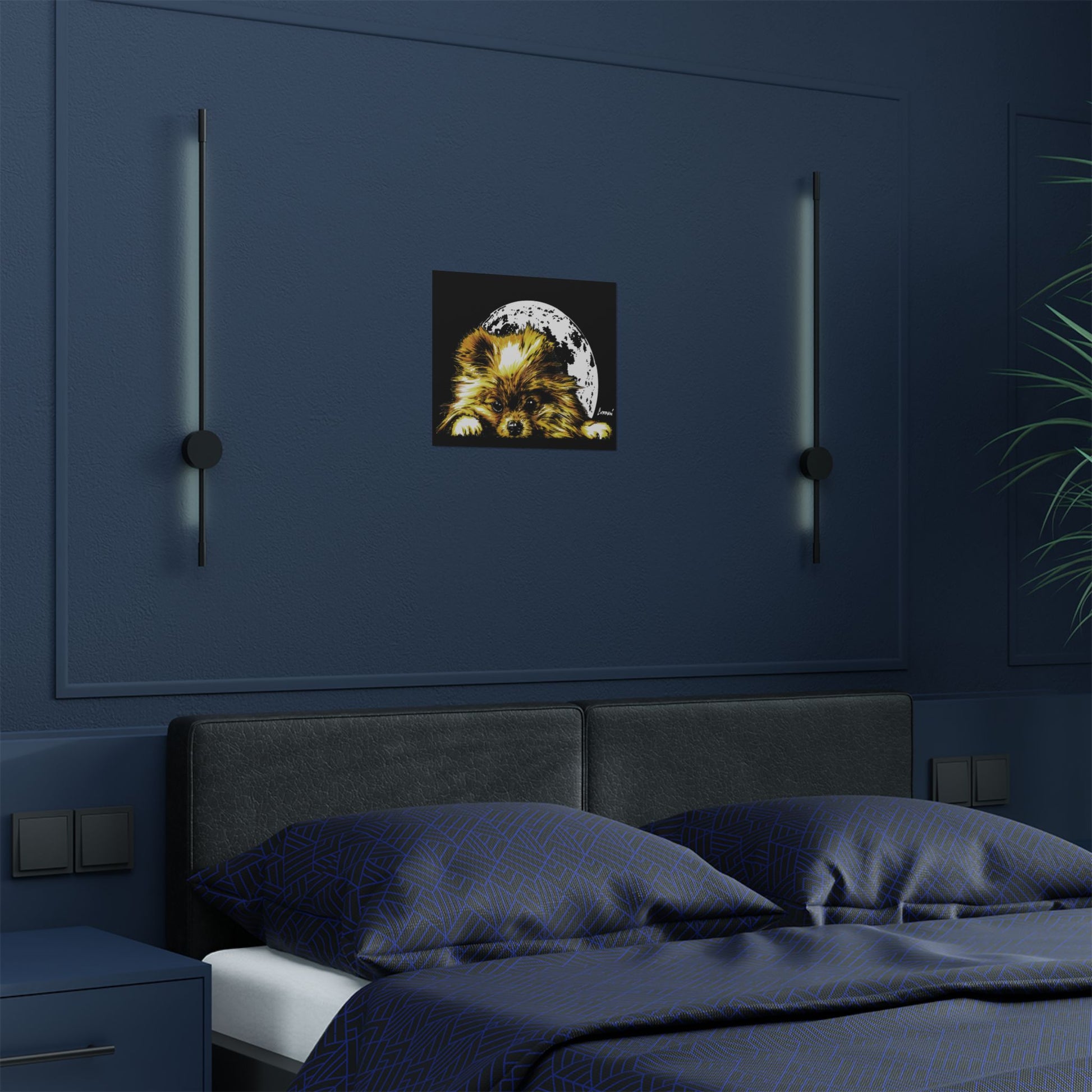 Beautiful Pomeranian Art Print - Satin Poster (300gsm)