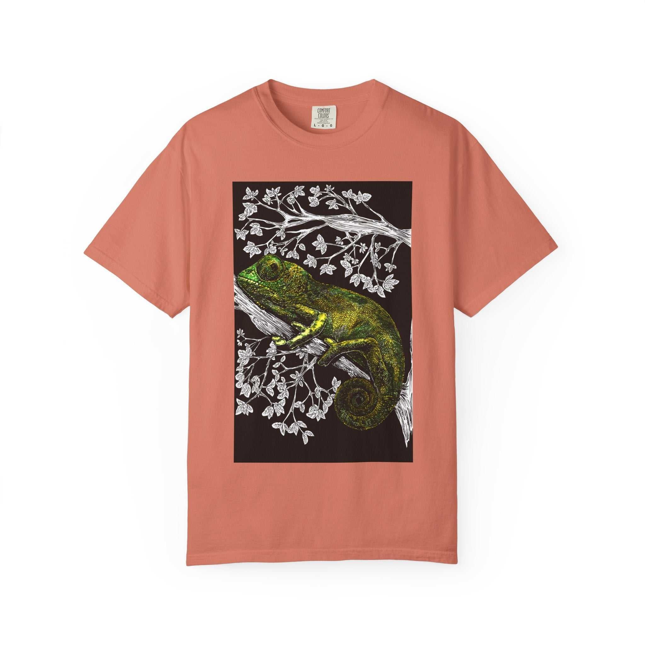 Chameleon Art Unisex Garment-Dyed T-Shirt - Nature Lover's