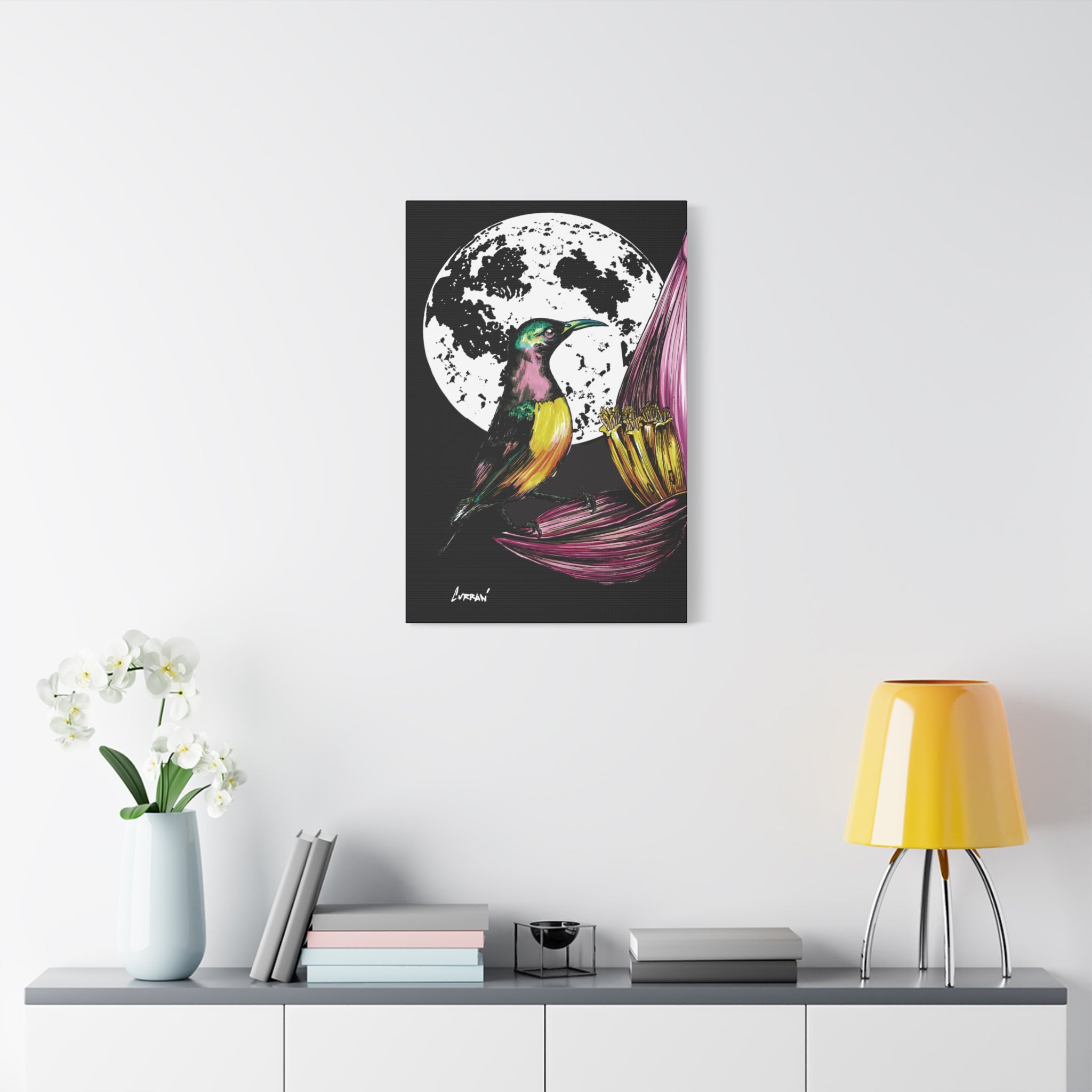 Hummingbird Wall Art Print of the Original, hand drawn