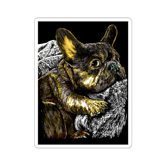 Cozy French Bulldog Kiss-Cut Stickers – Pet Lovers