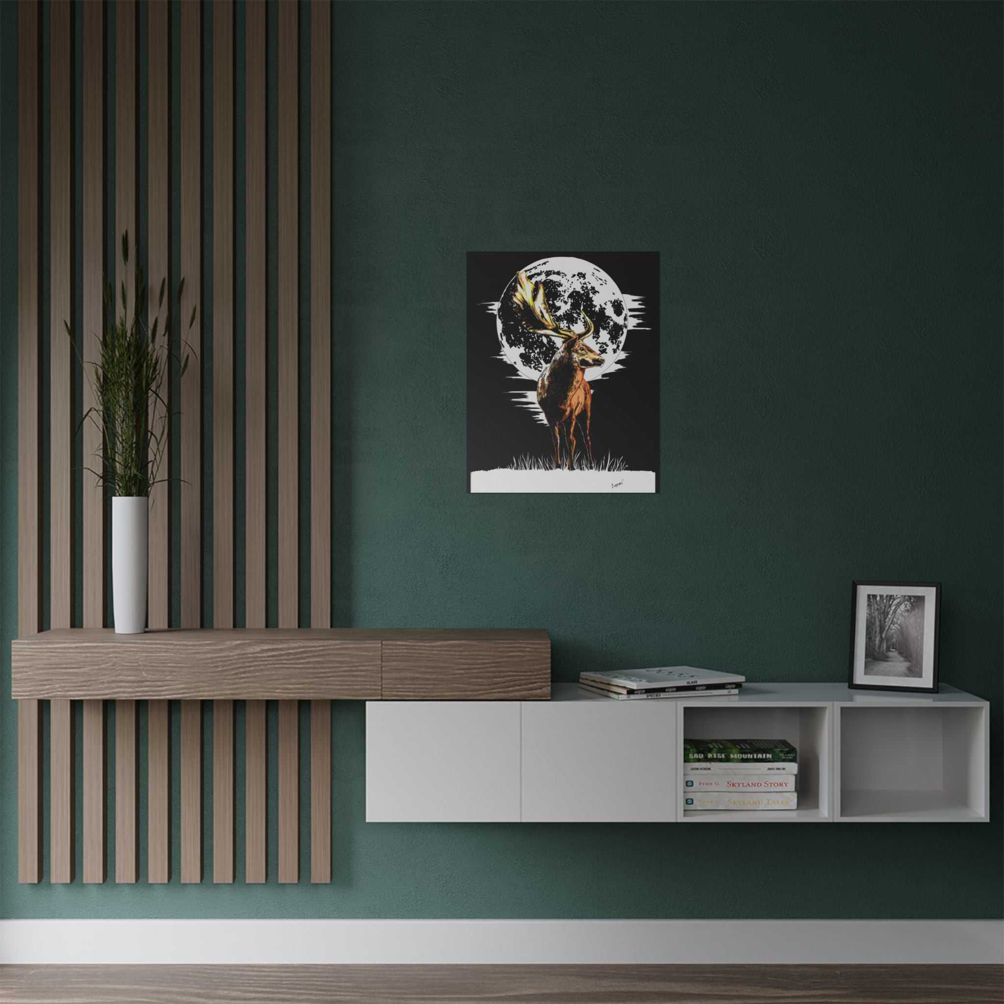 Deer Satin Poster - 300gsm Art Print for Nature Lovers