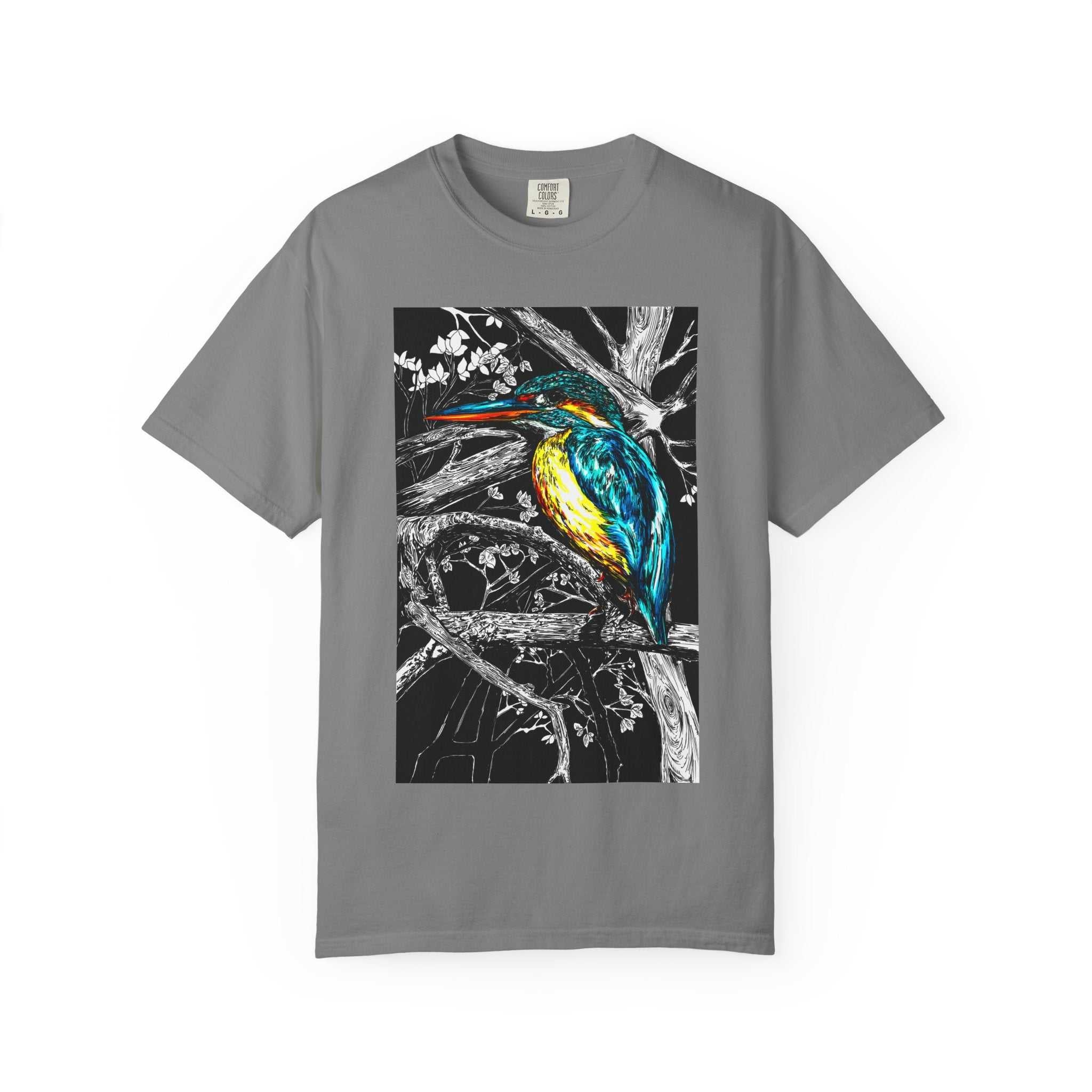 Discover the perfect shirt for nature lovers with our Kingfisher Graphic Unisex T-Shirt - Nature Lover's Tee. Stand out in style!
