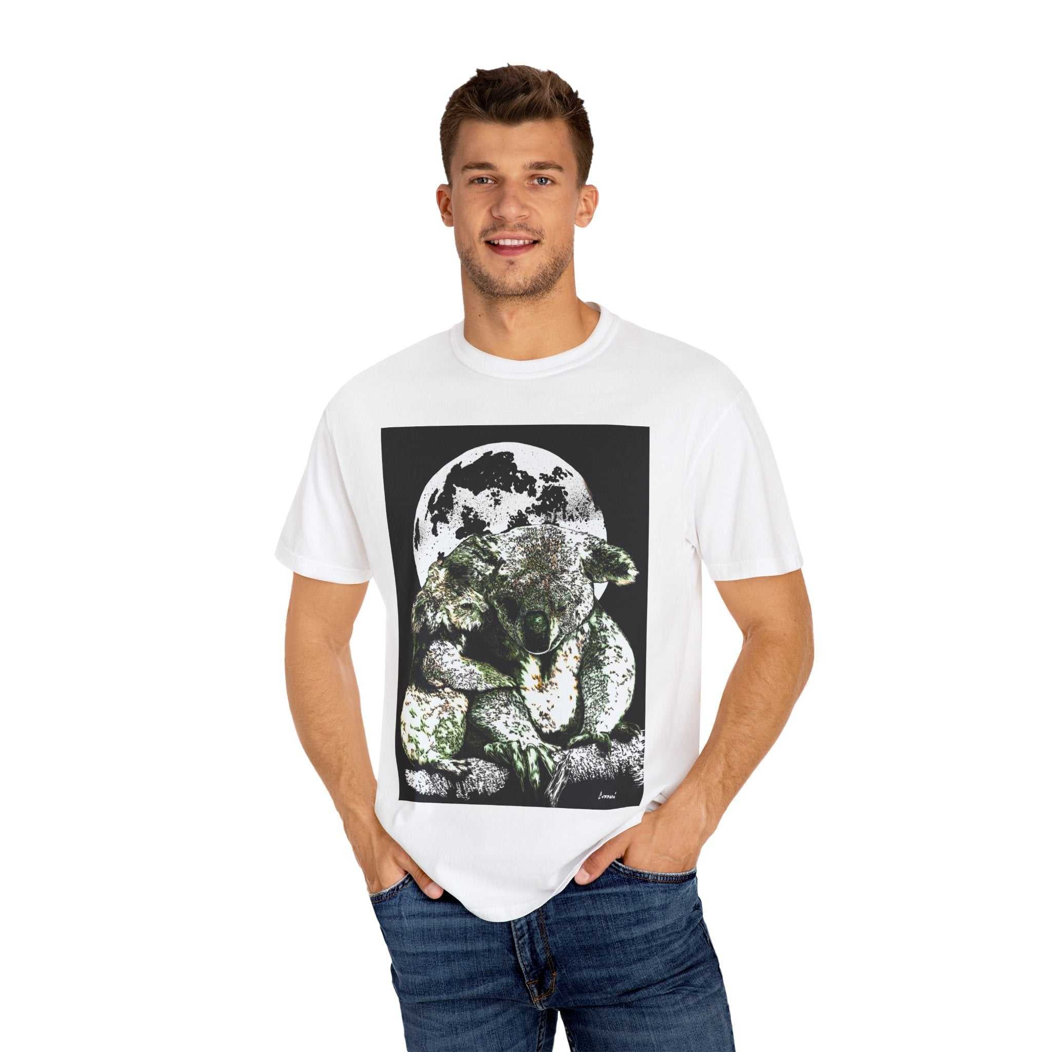 Koala T-Shirt for Nature Lovers - Unisex Garment-Dyed