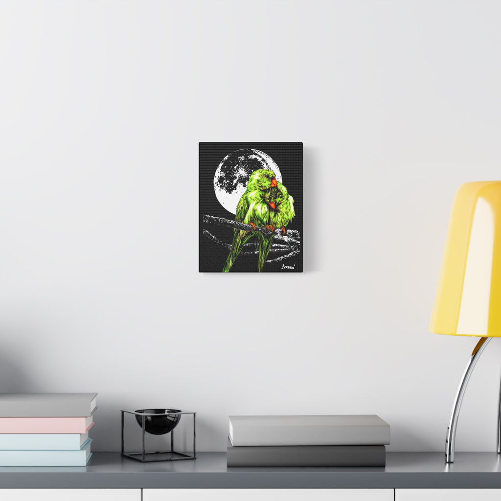 Lush Lovebirds Canvas Art Prints, Stretched Matte Wall Decor
