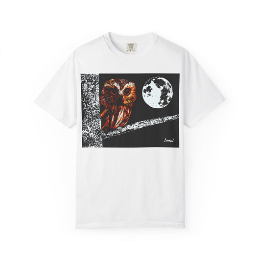 Moonlit Owl Unisex T-Shirt - Nature-Inspired Graphic Tee