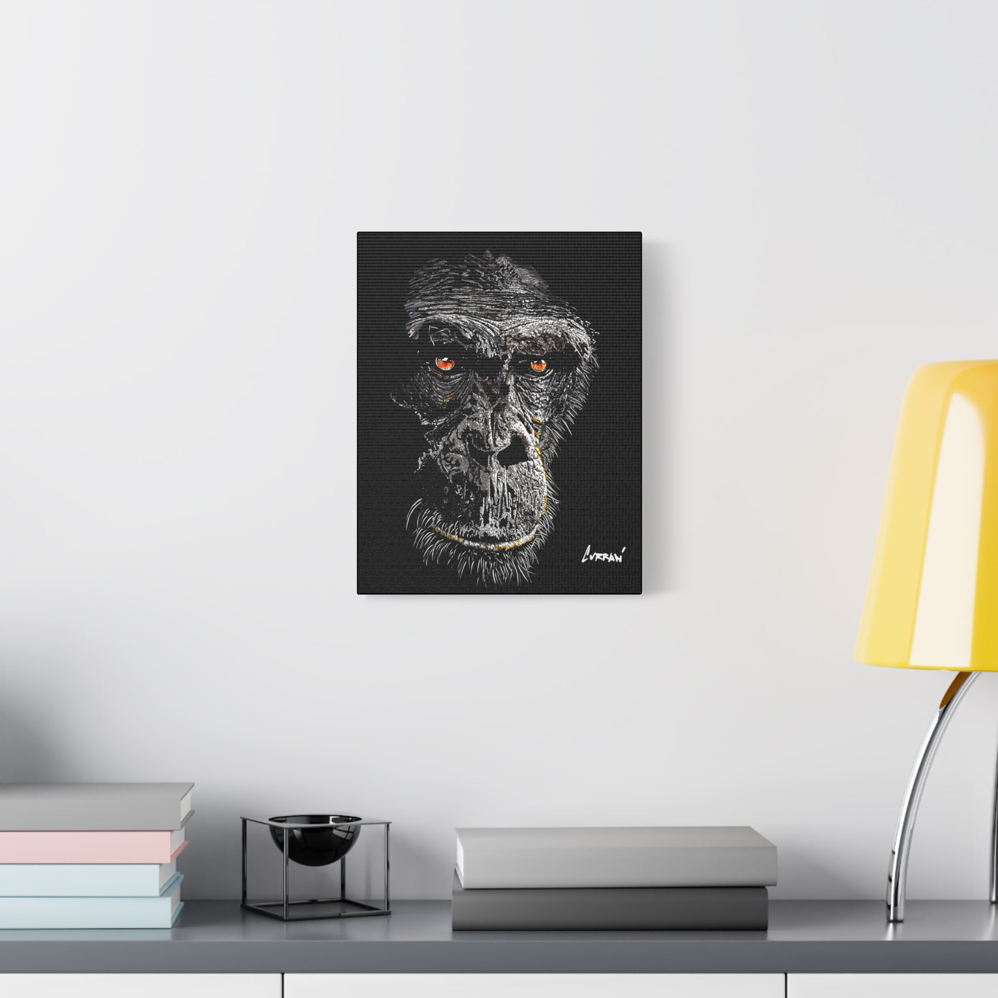 Gorilla 2 Wall Art, Gorilla Print, Hand-Drawn Gorilla,