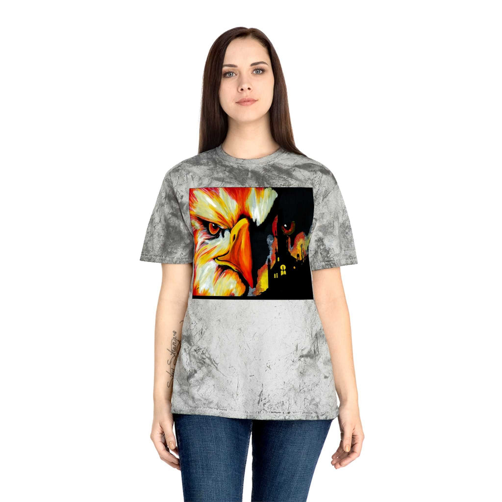 Phoenix Rising Color Blast T Shirt Original Hand Painted Art