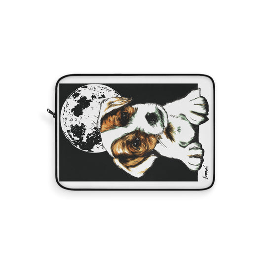 Beagle Laptop Sleeve - Dog Design with Moon for Pet Lovers