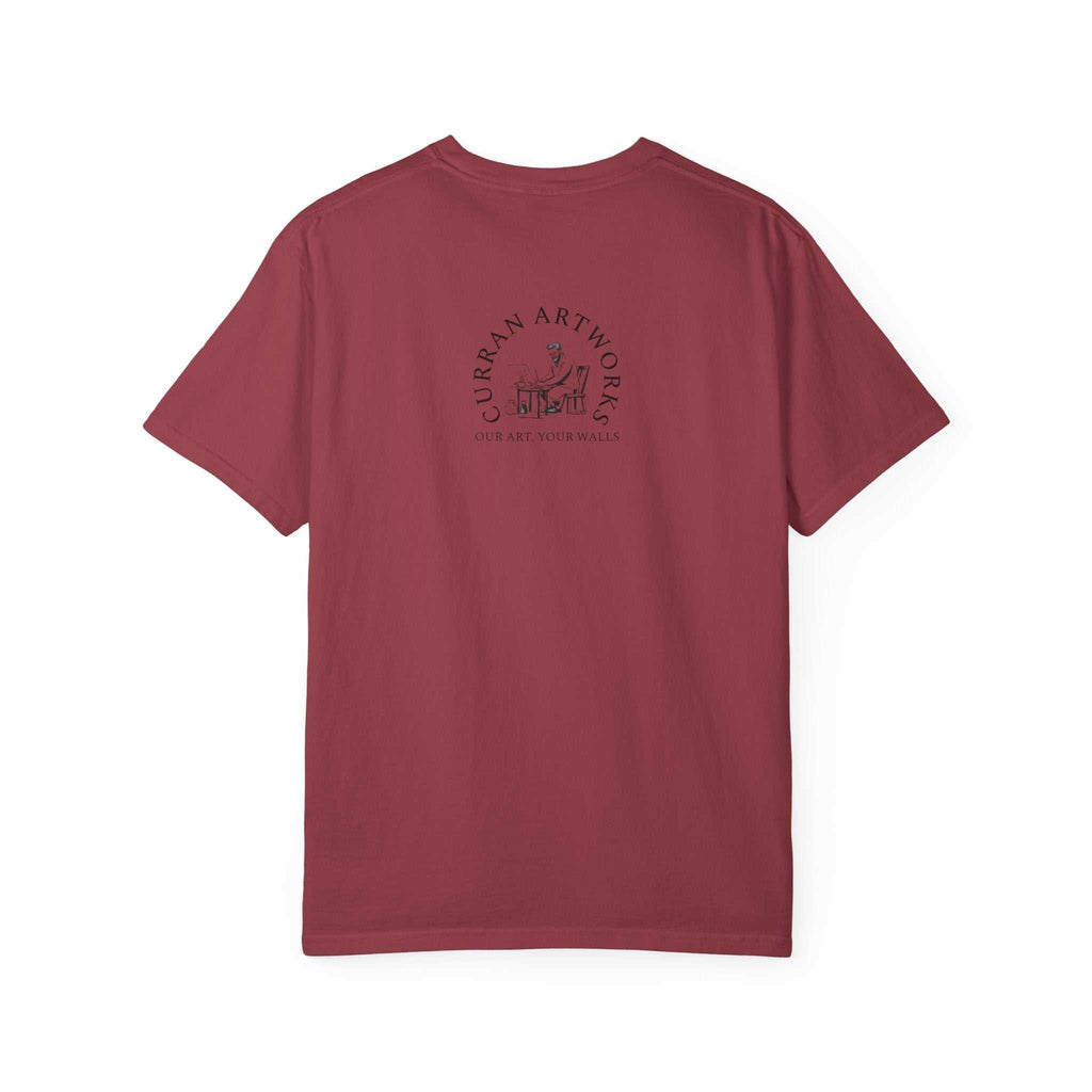 Artistic Owl Unisex Garment-Dyed T-Shirt