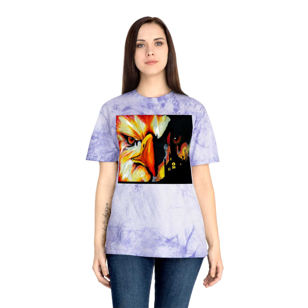 Phoenix Rising Color Blast T Shirt Original Hand Painted Art