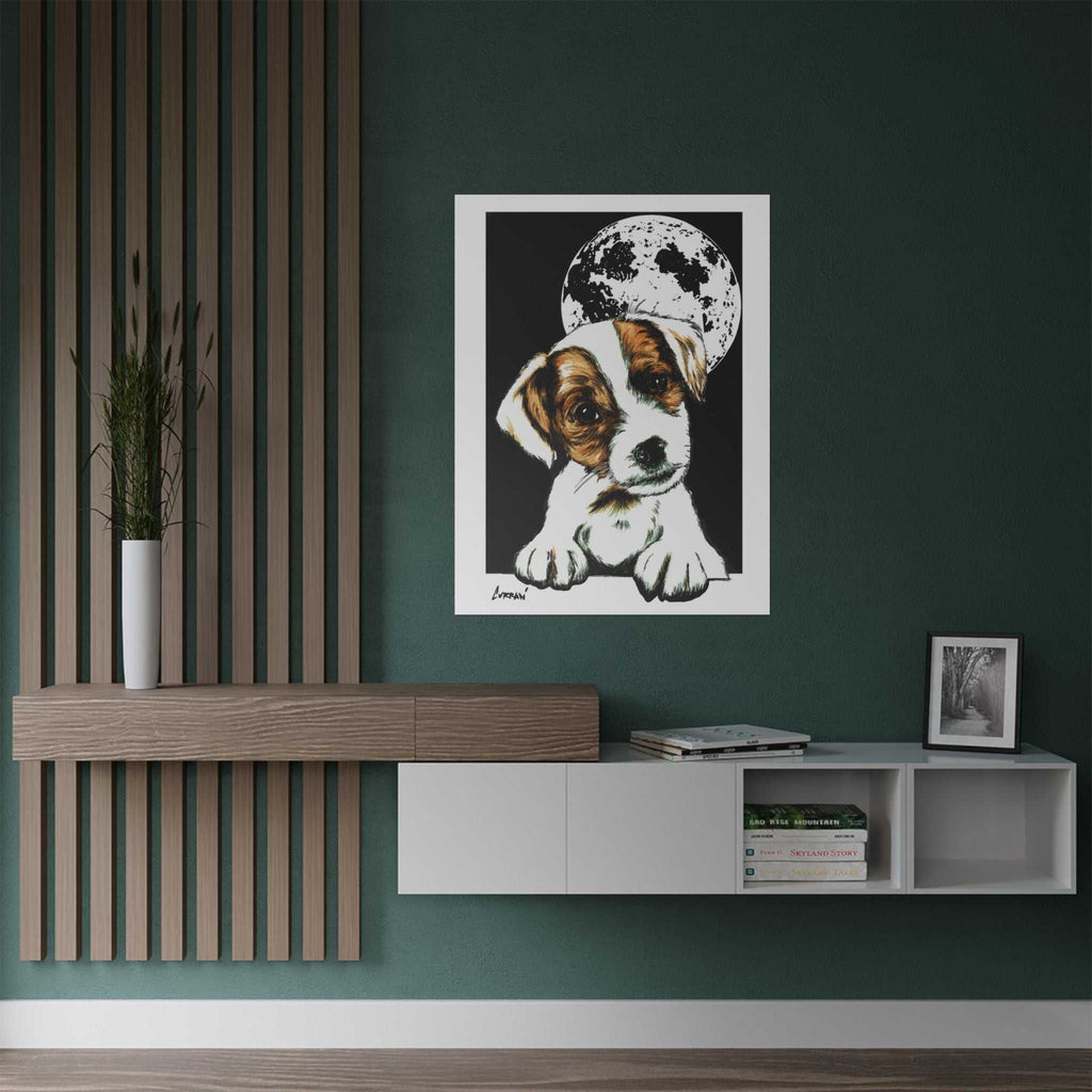 Adorable Beagle Satin Poster - Perfect for Animal Lovers