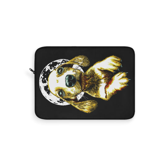 Moonlit Dog Laptop Sleeve - Stylish & Protective Case for Pet Lovers