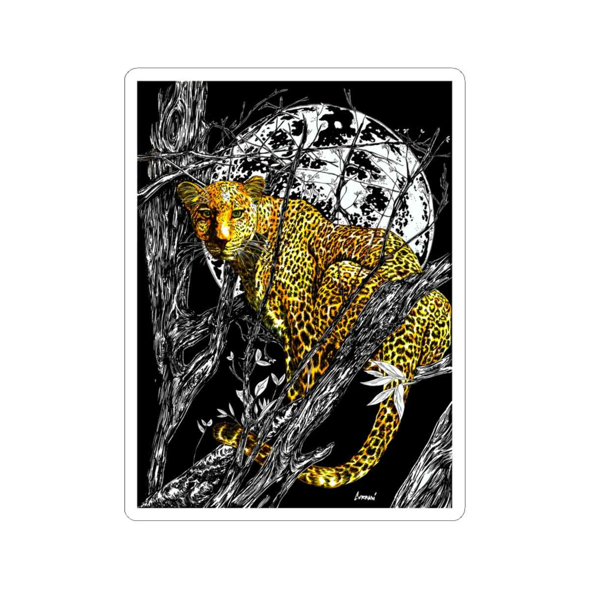 Unleash your wild side with Cheetah Kiss-Cut Stickers | Jungle Wild Animal Art for Nature Lovers. Add a fierce touch to your belongings today! 🐆🌿