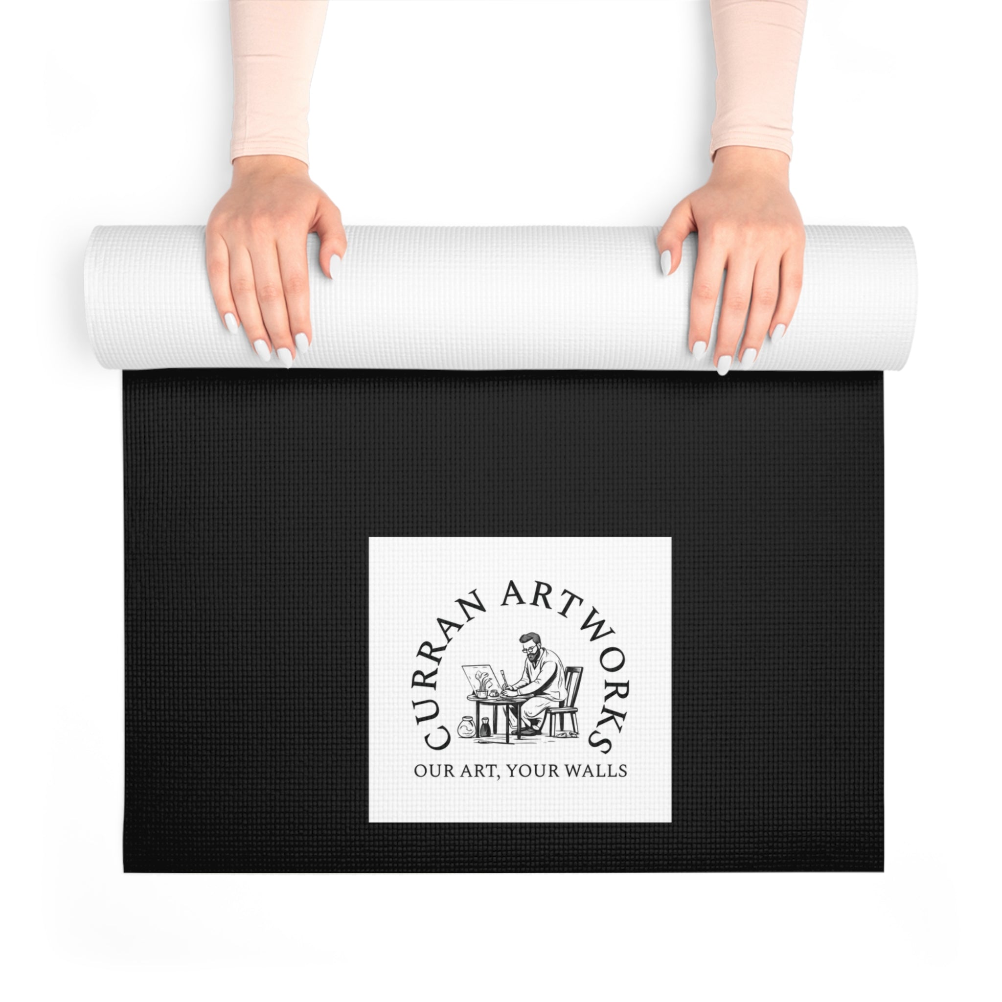 Gorilla Yoga Mat, Gorilla and Child Wall Art,