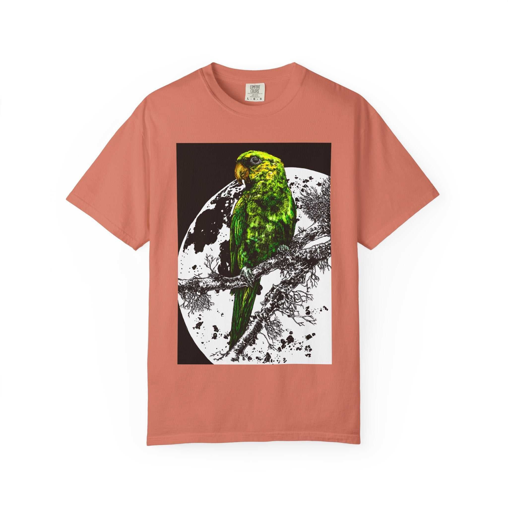 Cool Parrot in the Moonlight Unisex T-shirt