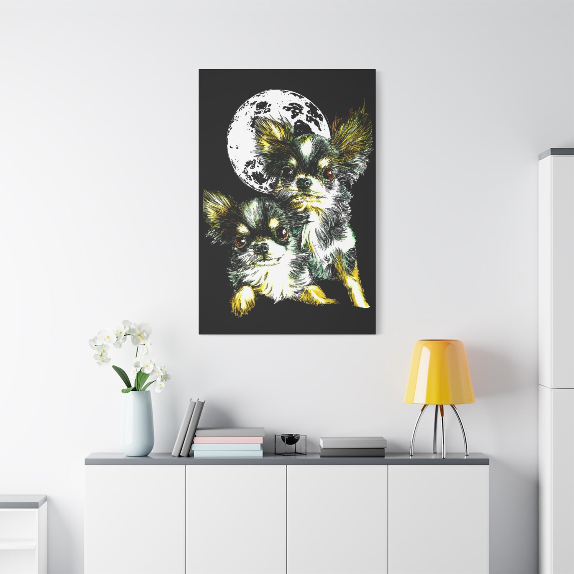 Chihuahuas Wall Art Print of the Original, hand drawn art