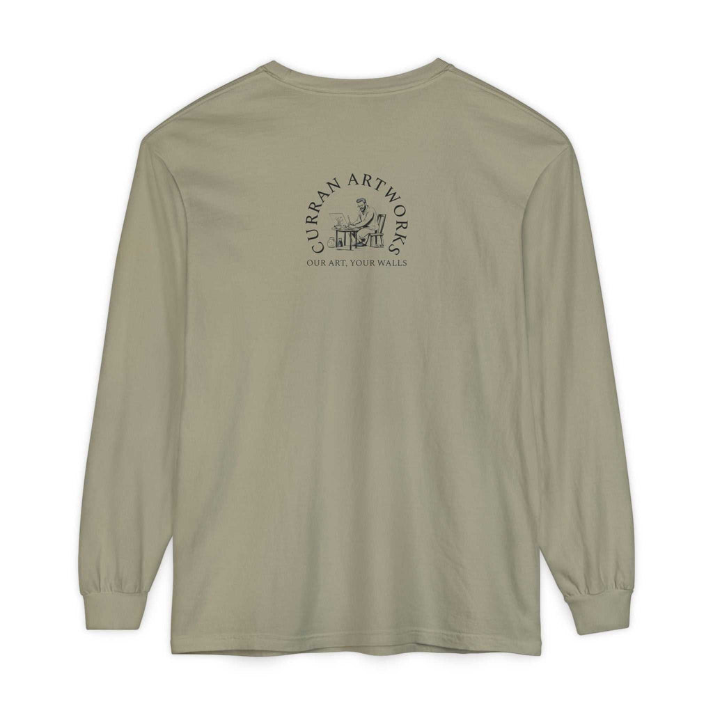 Moonlit Stag Long Sleeve T-Shirt - Unisex Nature Apparel