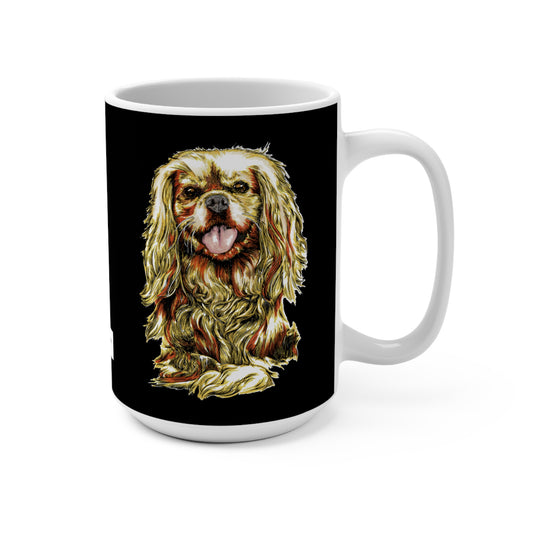 Cavalier King Charles Spaniel Art Mug – 15oz Ceramic Cup