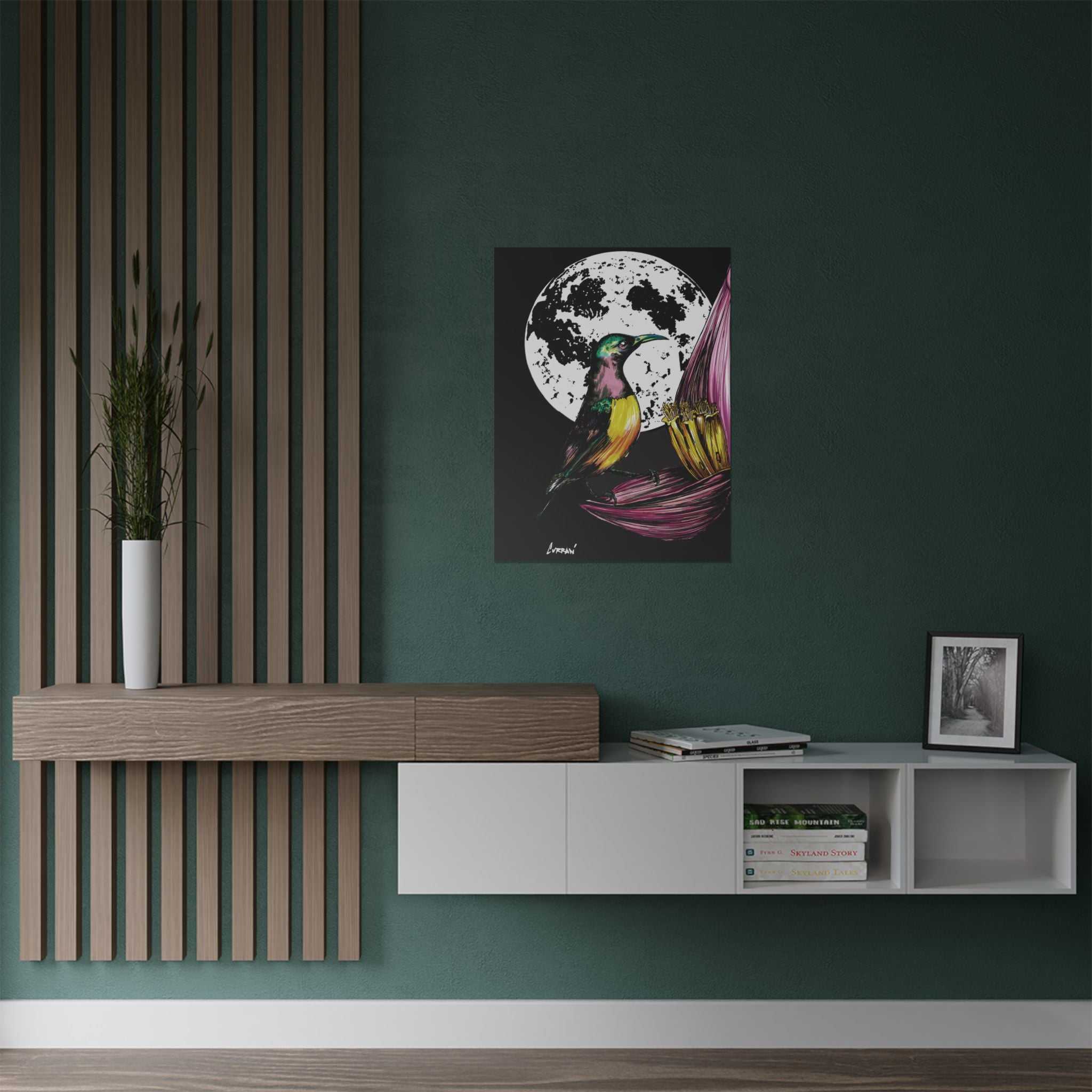Discover the perfect addition to your nature-inspired decor with our Vibrant Bird Satin Poster - Art Print for Nature Lovers. Brighten up your space today!