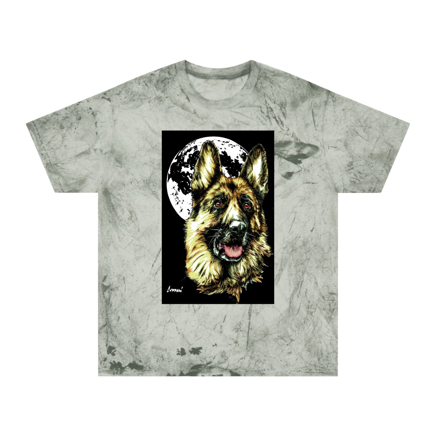 German Shepherd Moon T-Shirt - Unisex Tee for Dog Lovers