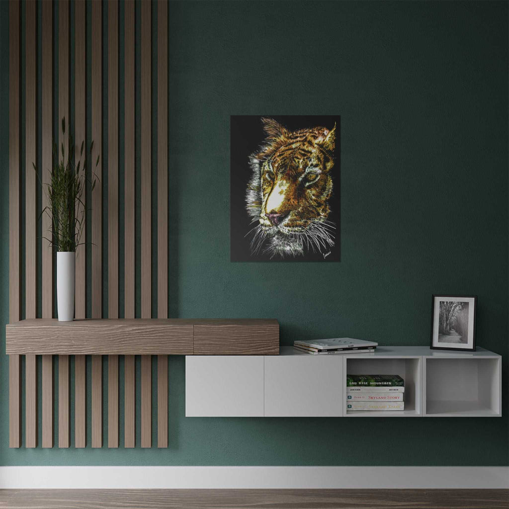 Tiger Satin Poster (300gsm) - Vibrant Wildlife Wall Art