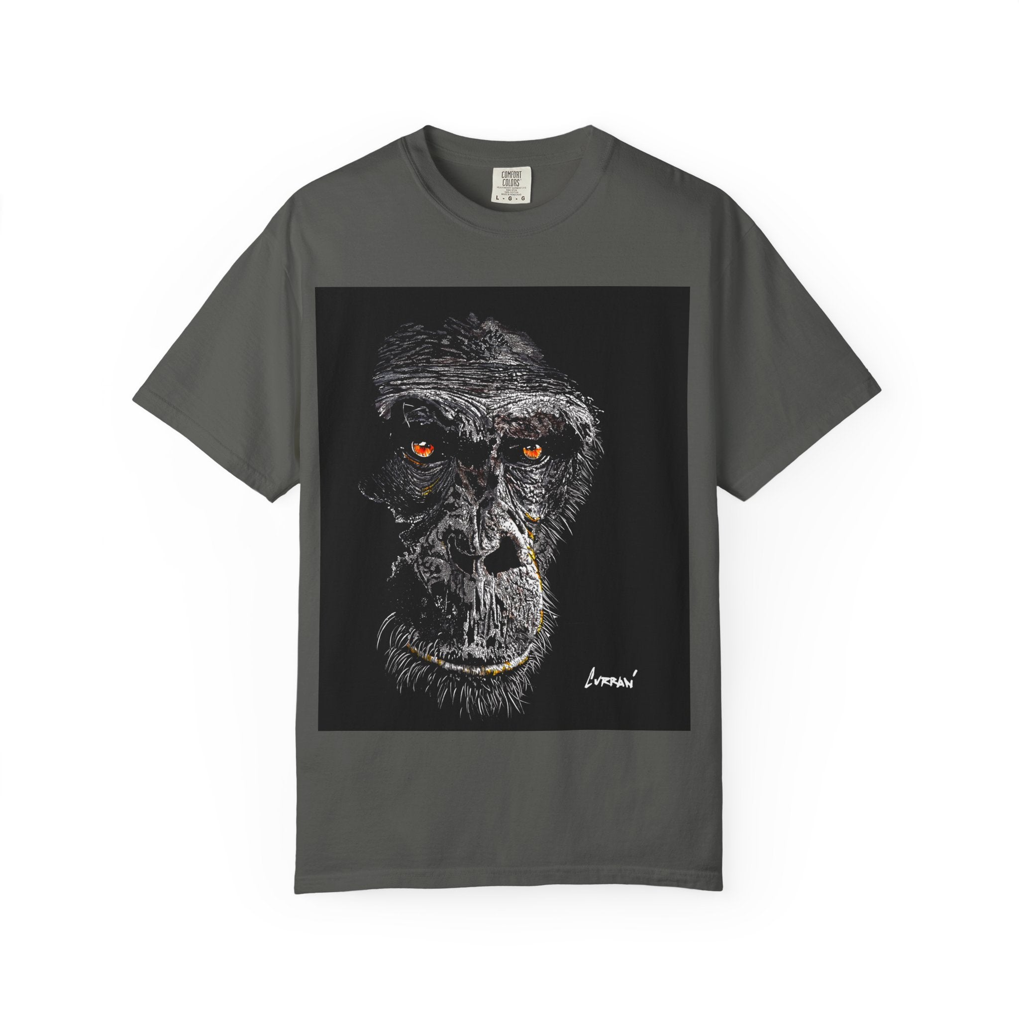 Gorilla Garment-Dyed Art T-Shirt | Unique Unisex Graphic Tee