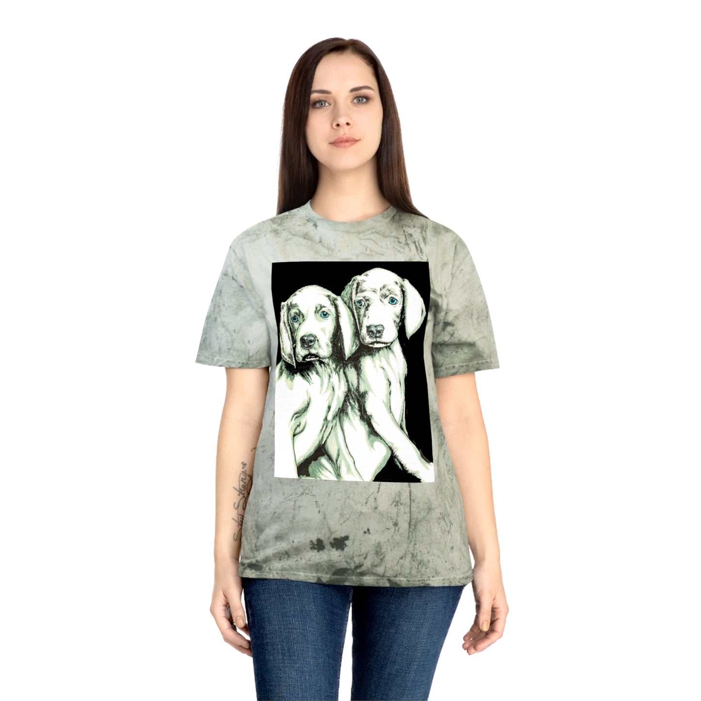 Color Blast Unisex T-Shirt with Playful Dog Design