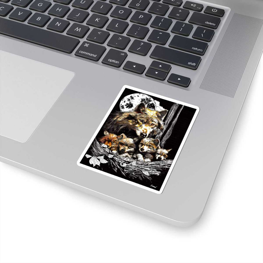 Wolf Family Kiss-Cut Stickers - Nature Lover's Collection