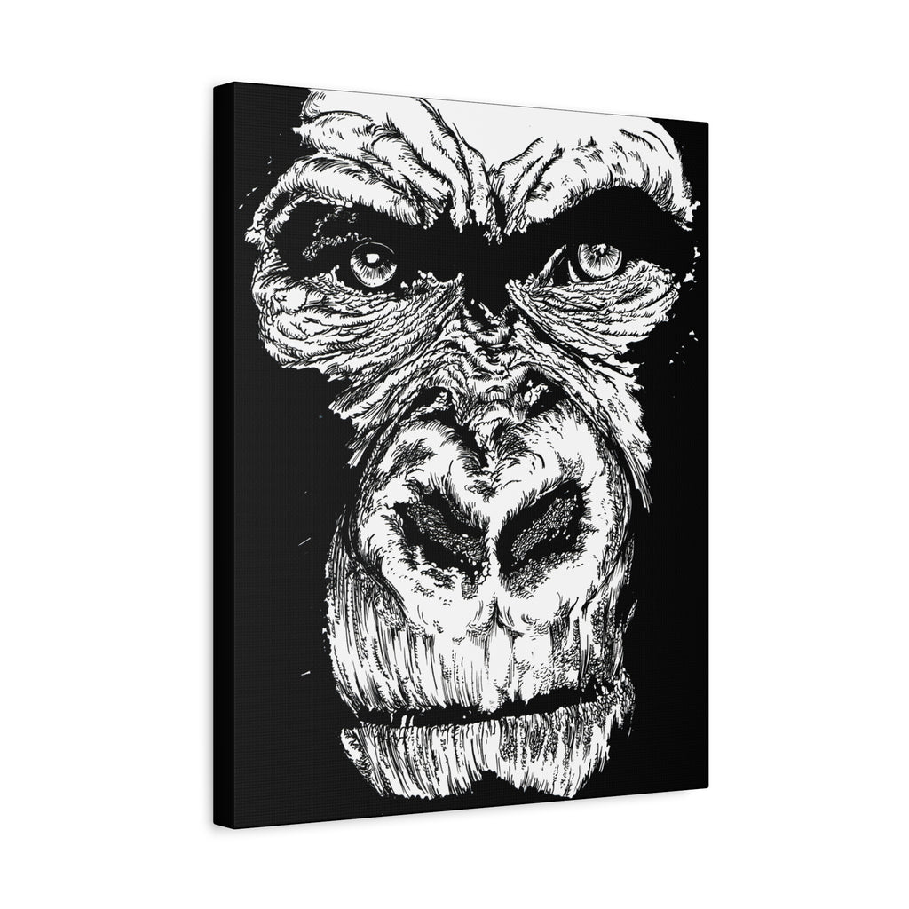 Gorilla Wall Art, Gorilla Print, Hand-Drawn Gorilla