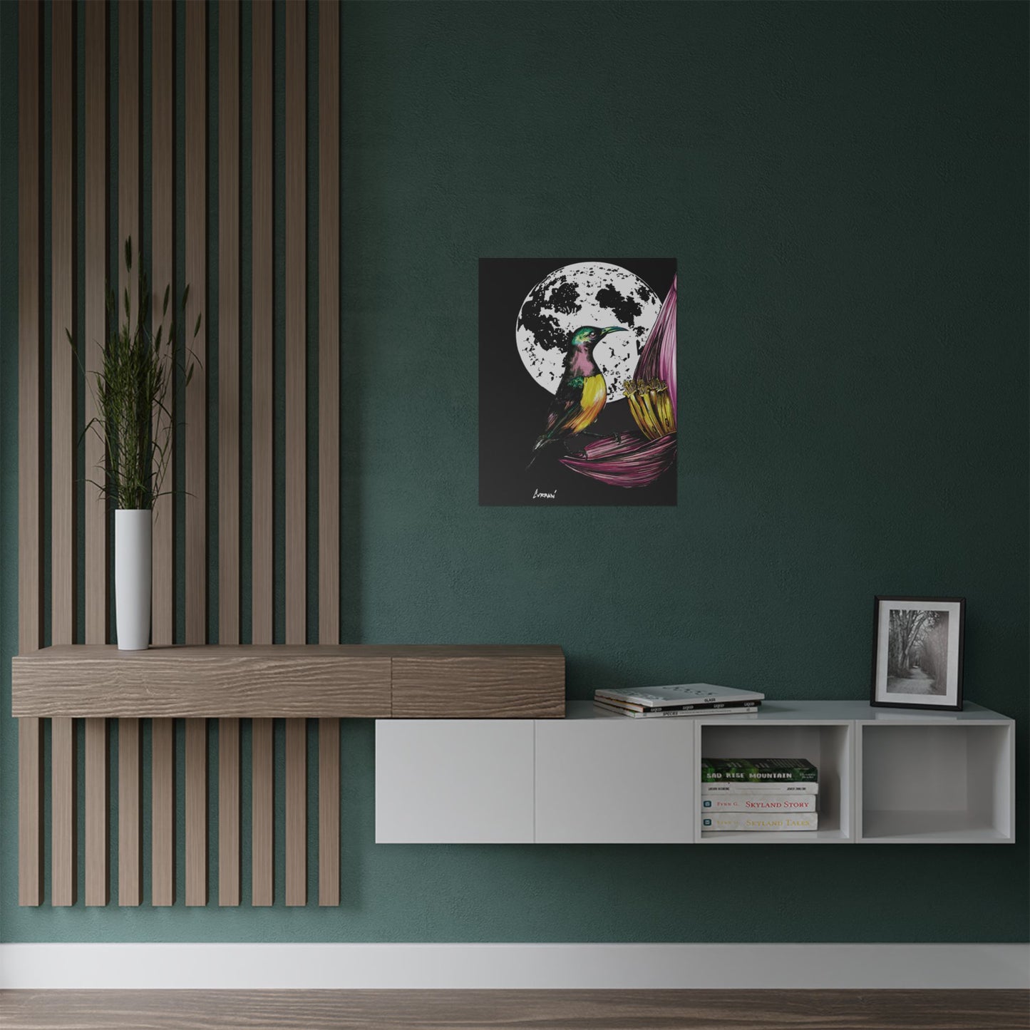 Vibrant Bird Satin Poster - 300gsm Art Print for Nature Lovers