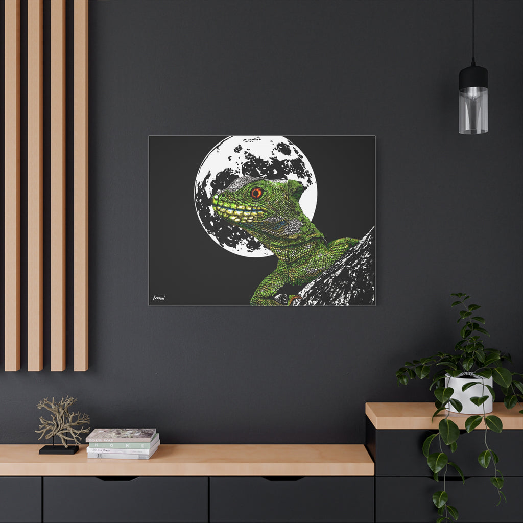 Lizard Canvas Art – Original Hand-Drawn Realistic