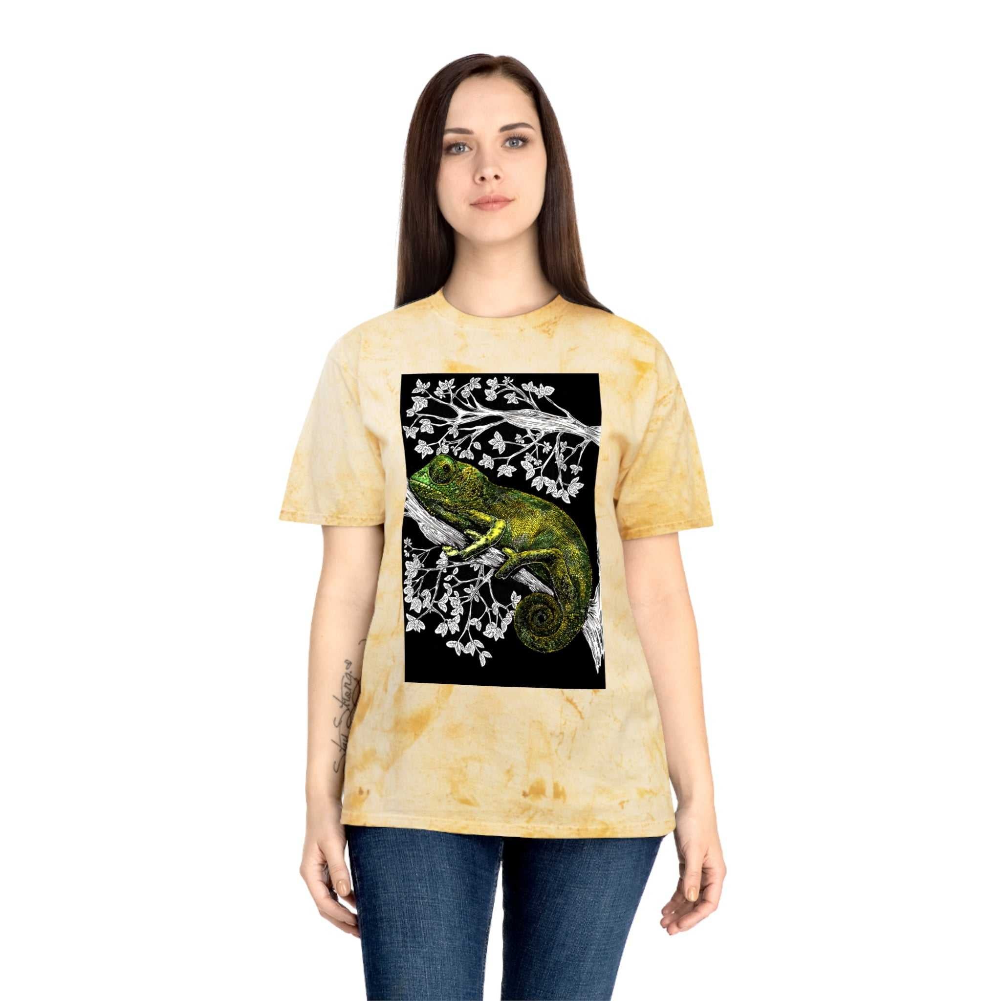 Chameleon Color Blast T-Shirt - Vibrant Nature-Inspired Tee