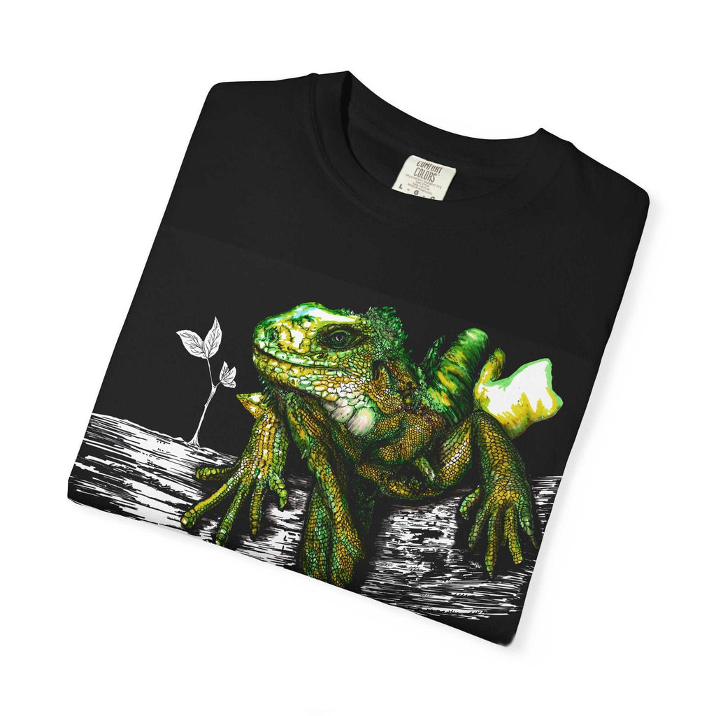 Iguana Unisex T-shirt - Hand Painted Art Design